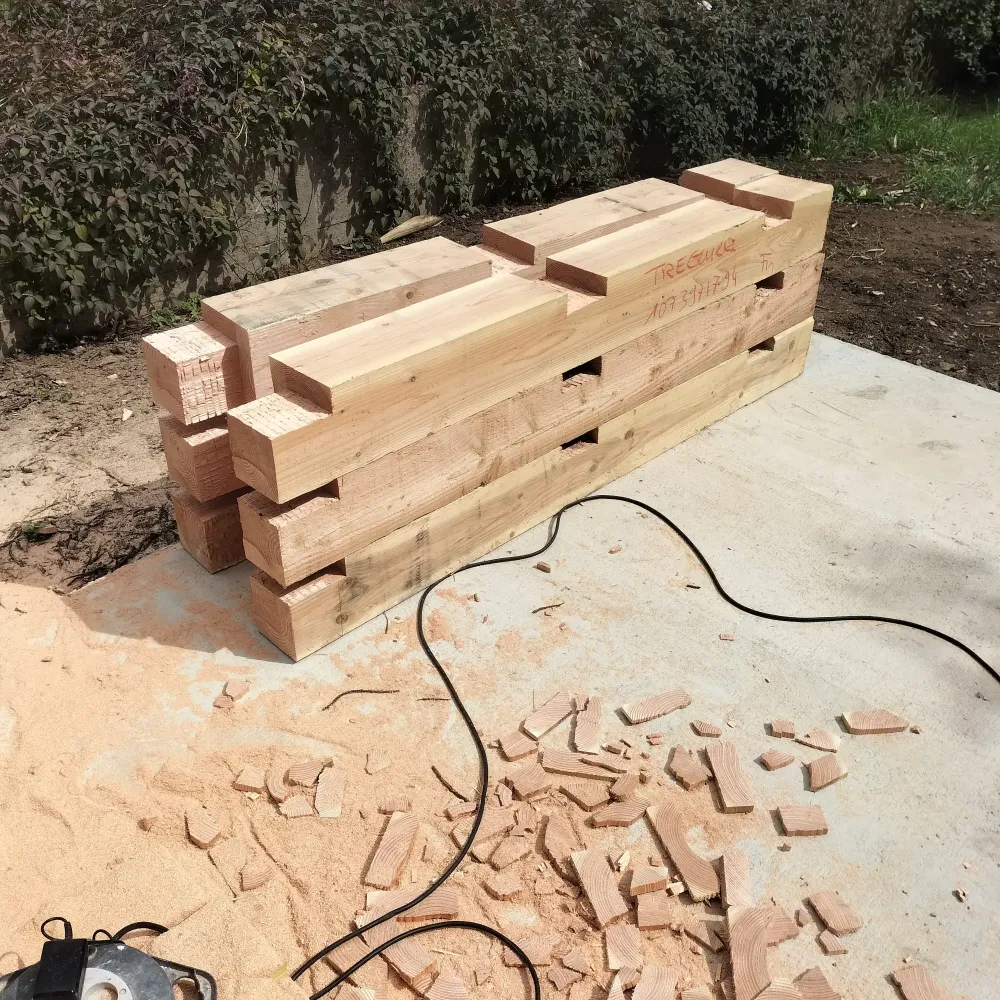 Terrasse bois près de La Roche-Jaudy